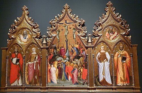 Crucifixion Triptych by Spinello Aretino, 1395, Spinello Aretino