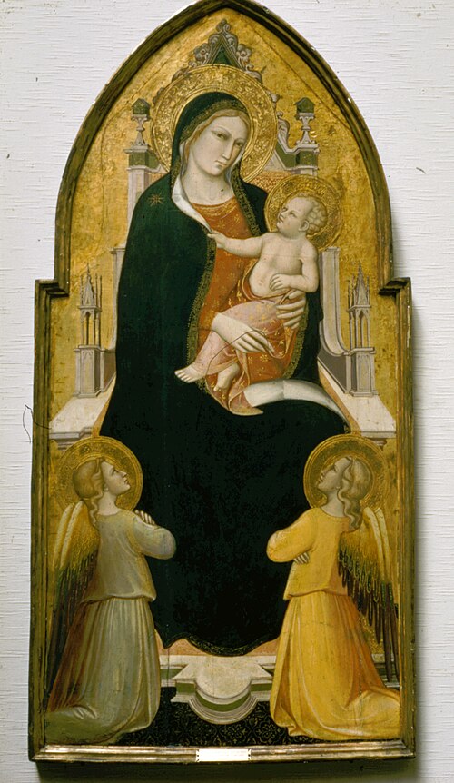 Madonna and Child Enthroned with Angels, 1390, Spinello Aretino