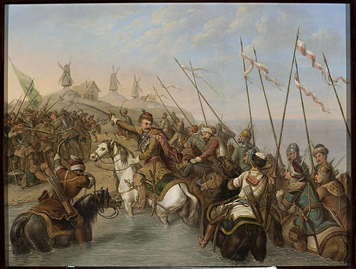 Crossing the river, 1850, Antoni Zaleski