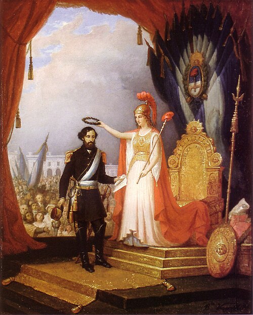 Allegory of Bartolomé Mitre, 1862, Baldassare Verazzi