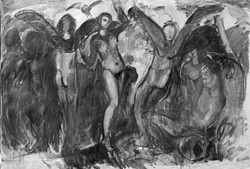 Figure Composition with Bacchants, 1914, Jens Adolph Jerichau