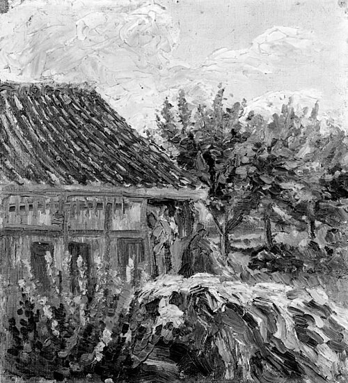 View of a House in Hørsholm, 1910, Jens Adolph Jerichau