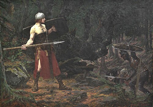 Walter fighting at the Wasigenstein, 1904, Karl Jordan