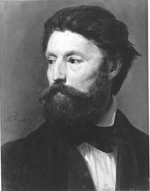 Der Maler August Riedel, 1851, Leopold Pollak