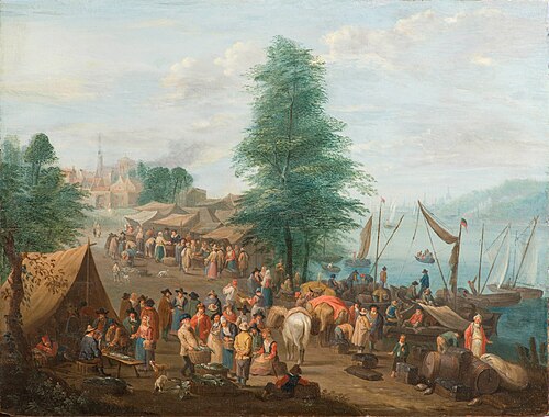 Fishmarket, 1750, Balthasar Beschey