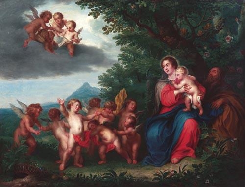 The Rest on The Flight into Egypt, 1750, Balthasar Beschey