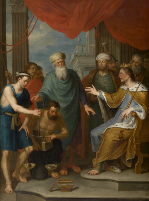 The Viceroy of Egypt Receives Joseph's Brothers, 1744, Balthazar Beschey