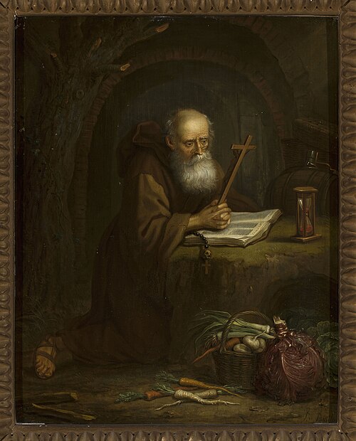 A Hermit at Prayer, 1750, Balthasar Beschey