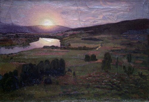 Sunset, 1900, Nils Alstrup Dahl