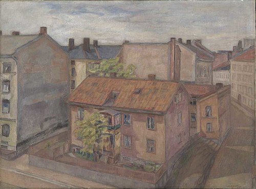 Hjørnet Linstows gate - Hegdehaugsveien, 1924, Nils Alstrup Dahl