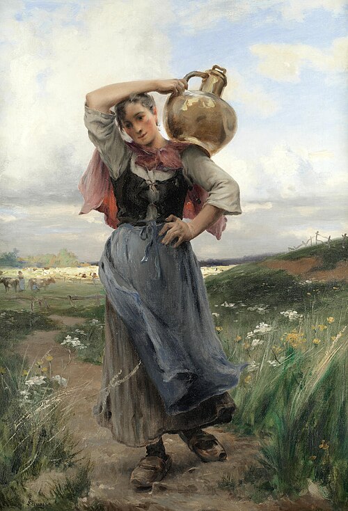 A l'heure de traire, 1892, Georges Laugée