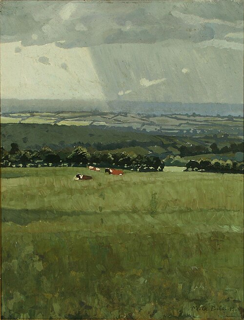 An autumn landscape with resting cattle, 1895, Charles-Marie Dulac