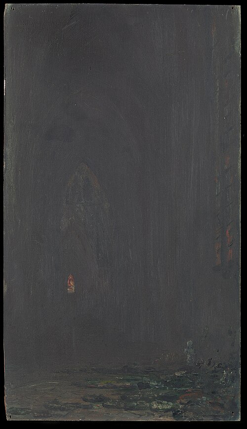 Tennyson's Grave, Westminster Abbey, 1892, Georges Ricard-Cordingley