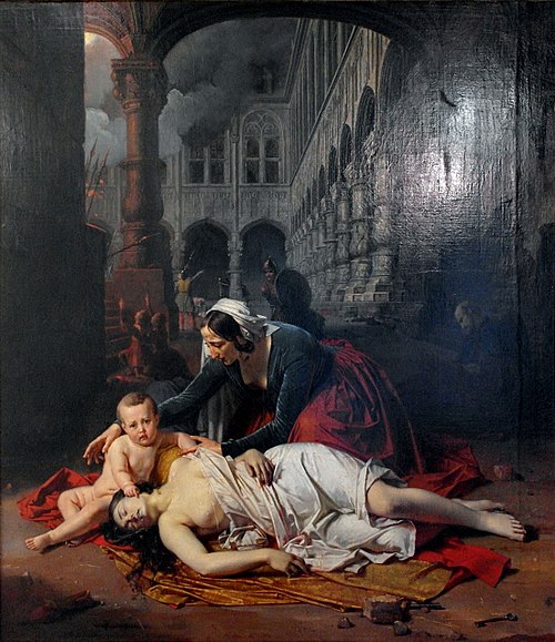 Le sac de Liège en 1468, 1842, Barthélemy Vieillevoye