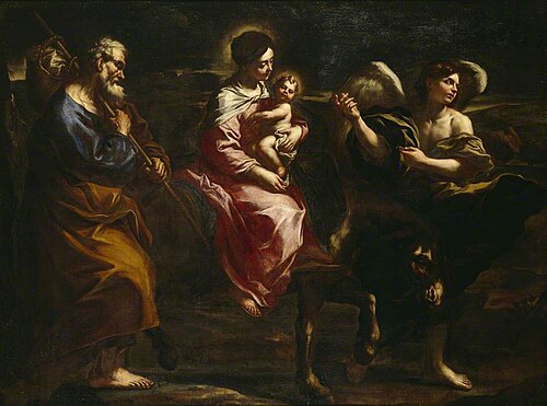 The Flight into Egypt, 1650, Bartolomeo Biscaino