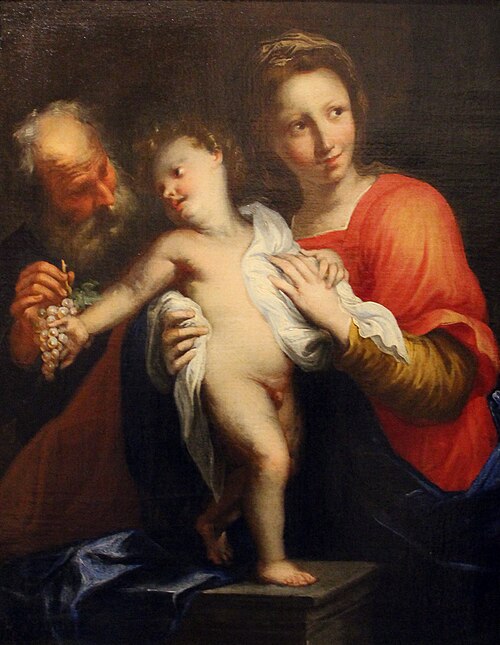 La Sainte Famille, 1650, Bartolomeo Biscaino