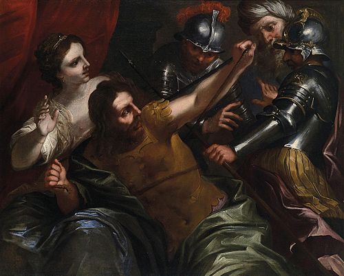 Samson und Delilah, 1657, Bartolomeo Biscaino