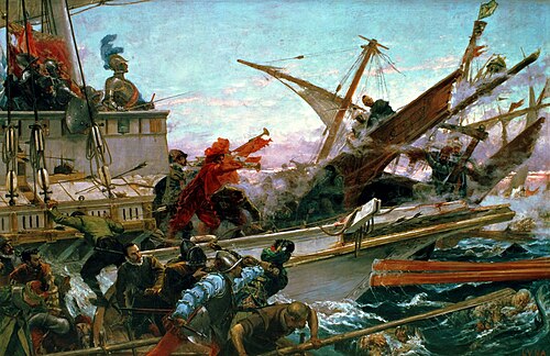 The Battle of Lepanto, 1887, Juan Luna
