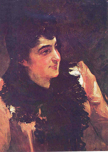 La Madrileña (En el Balcon), 1880, Juan Luna