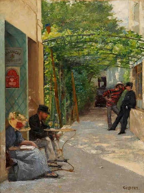 The Hotel-Restaurant Fournaise, 1880, René Joseph Gilbert