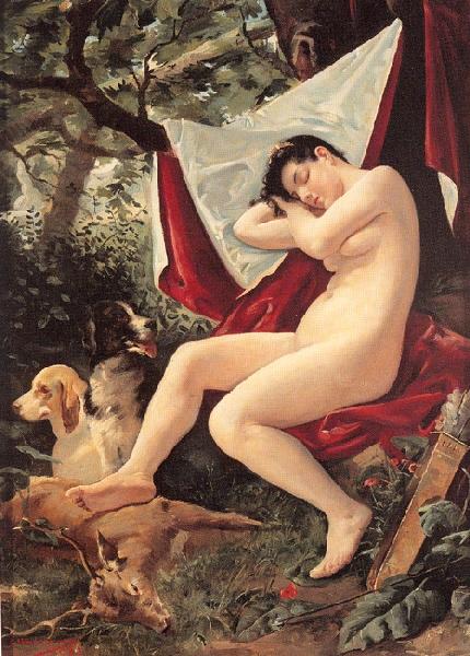 Diana después de la caza, , César Alvarez Dumont