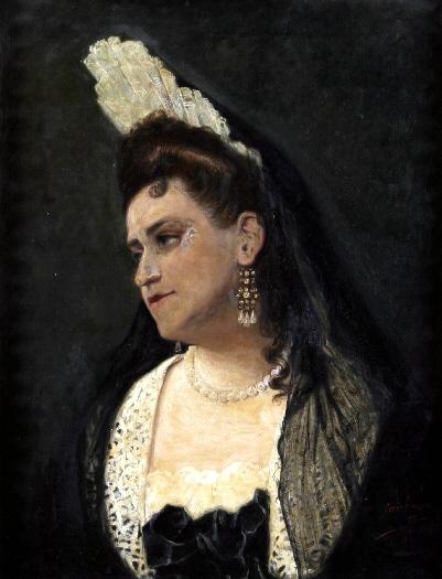 Retrato de Alejandrina Gessler de Lacroix, 1850, César Alvarez Dumont