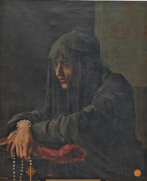 La oración, 1884, César Alvarez Dumont