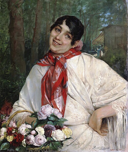 La florista, 1885, César Alvarez Dumont