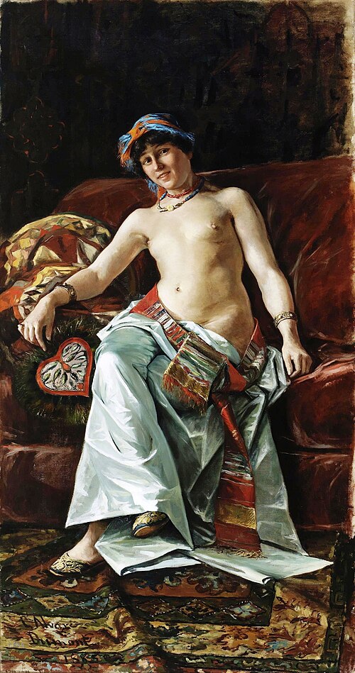 La odalisca, 1885, César Alvarez Dumont