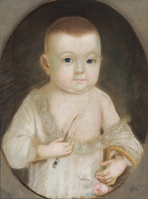 Portrait of Józef Wawrzyniec Krasiński as a child., 1784, Gustav Friedrich Amalius Taubert