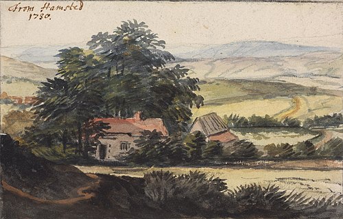 From Hampstead, 1730, Peter Tillemans