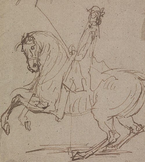 A Saddled Horse, Facing Left, , Peter Tillemans