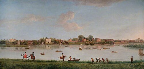 The Thames at Twickenham, Middlesex, 1727, Peter Tillemans