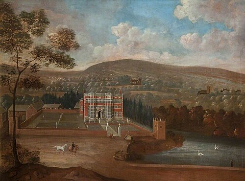 Landscape with Astley Hall, , Peter Tillemans