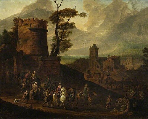 View of a town, 1709, Peter Tillemans