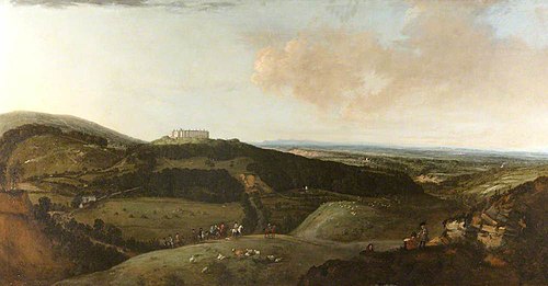 Chirk Castle from the South, 1726, Peter Tillemans