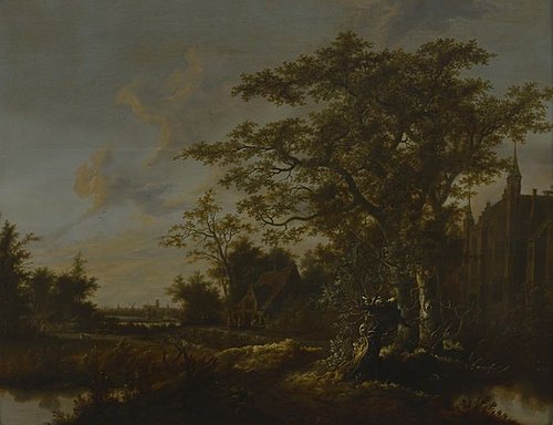 Zuylen Castle in a fantasy landscape, 1650, Cornelis Snellinck