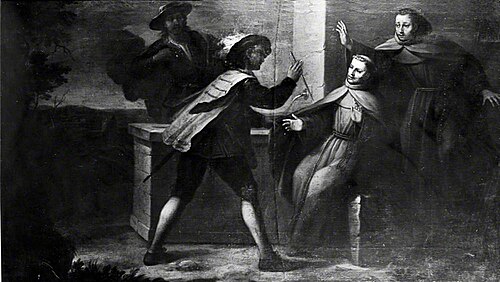 The Miracle of Father Francisco de Torres Attacked by Robbers, 1731, Juan García de Miranda