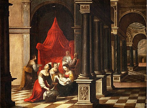 The Birth of the Virgin, 1685, Juan García de Miranda