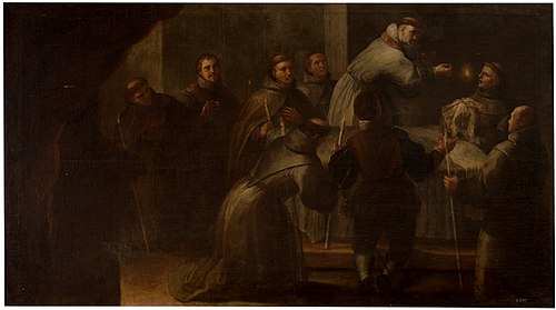 La última comunión de San Diego de Alcalá, 1729, Juan García de Miranda