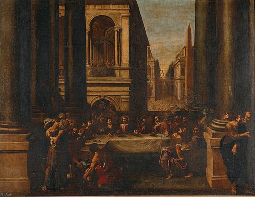 The marriage at Cana, 1701, Juan García de Miranda