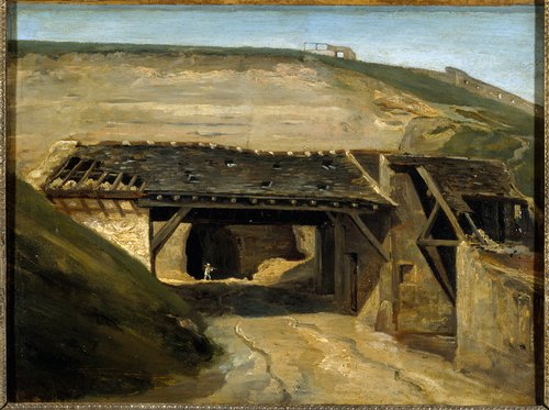 Entrée d'une carrière à Montmartre, 1816, Étienne Bouhot