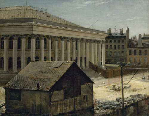 La Bourse en construction, 1820, Étienne Bouhot