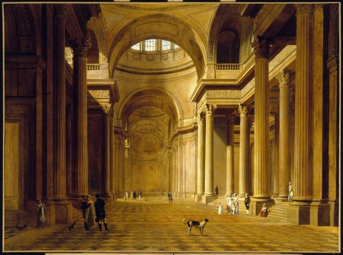 Vue intérieure du Panthéon, 1810, Étienne Bouhot