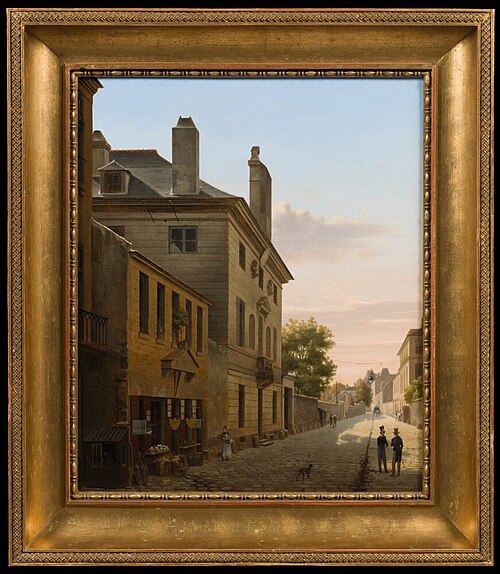 View of the Pavillon de Bellechasse on rue Saint-Dominique in Paris, 1823, Étienne Bouhot