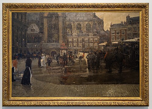 De Dam te Amsterdam, 1891, George Hendrik Breitner