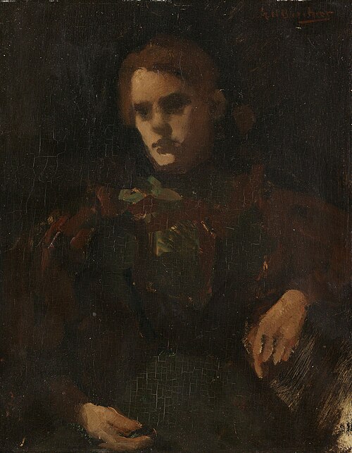 Study after the Model (Geesje Kwak?), 1901, George Hendrik Breitner