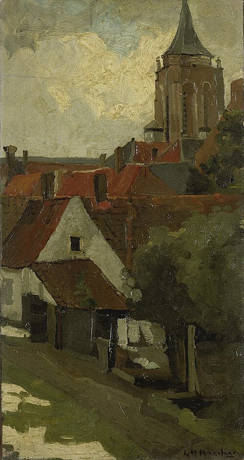 The Tower of Gorkum, 1894, George Hendrik Breitner