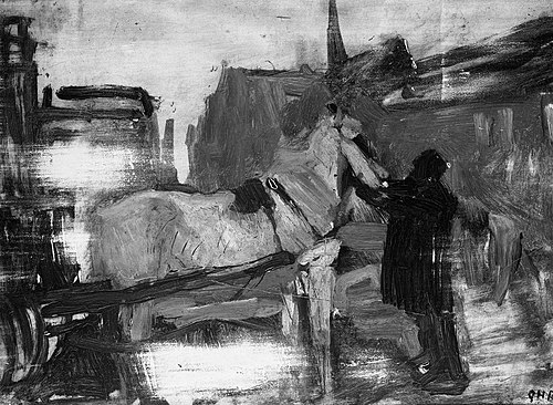 View in Amsterdam, 1901, George Hendrik Breitner