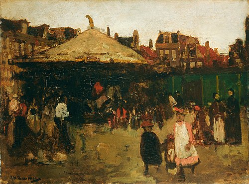 Kermis op het Haarlemmerplein, 1903, George Hendrik Breitner